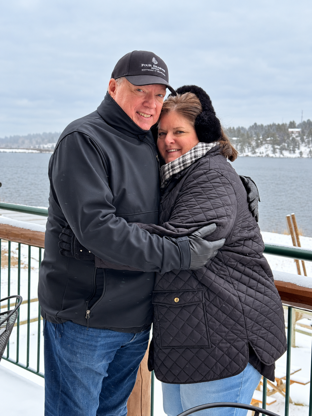 Randy and Debbie embracing during their Colorado trip